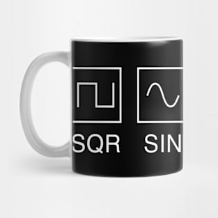 Synthesizer Waveforms for Electronic Musician Mug